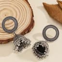 Vintage Jhumka Earrings – Round Bell Tassel Design for Women