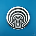 3D Tunnel Illusion Resin Coaster – Handmade Optical Art Table Decor