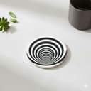 3D Tunnel Illusion Resin Coaster – Handmade Optical Art Table Decor