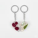 Best Friends Forever (BFF) Floral Heart Puzzle Keychain