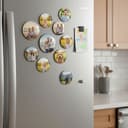 Custom Photo Resin Fridge Magnets | Personalized Family Picture Magnets | Round Refrigerator Decor & Gifts