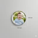 Custom Photo Resin Fridge Magnets | Personalized Family Picture Magnets | Round Refrigerator Decor & Gifts