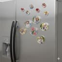 Custom Photo Resin Fridge Magnets | Personalized Family Picture Magnets | Round Refrigerator Decor & Gifts