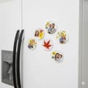 Custom Photo Resin Fridge Magnets | Personalized Family Picture Magnets | Round Refrigerator Decor & Gifts