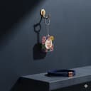 Personalized Photo & Pressed Flower Resin Keychain | Square Custom Picture Keyring with Clasp | New Mom Gift