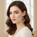 Custom Resin Drop Earrings | Personalized Geometric Dangle Earring Collection | Botanical, Glitter, or Cosmic Galaxy Designs