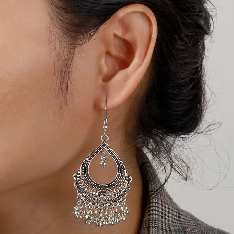 Vintage Tassel Earrings – Ethnic Carved Boho Style Women’s Fashion Jewelry